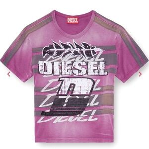 Diesel Woman’s Purple Graphic Tee